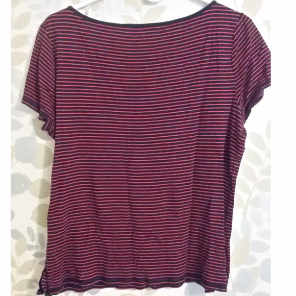 RALPH LAUREN Striped T-Shirt Sz L 2/16$ - Picture 4 of 5